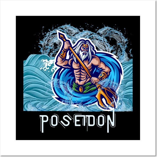 Poseidon Design Wall Art by TASKARAINK